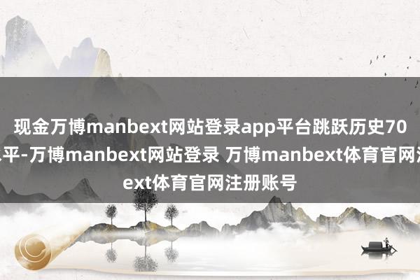 现金万博manbext网站登录app平台跳跃历史70%分位水平-万博manbext网站登录 万博manbext体育官网注册账号