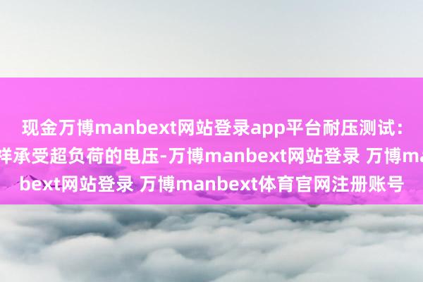 现金万博manbext网站登录app平台耐压测试:确保电扇的电气部分不祥承受超负荷的电压-万博manbext网站登录 万博manbext体育官网注册账号