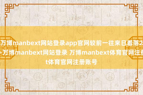 万博manbext网站登录app官网较前一往来日着落2.12%-万博manbext网站登录 万博manbext体育官网注册账号